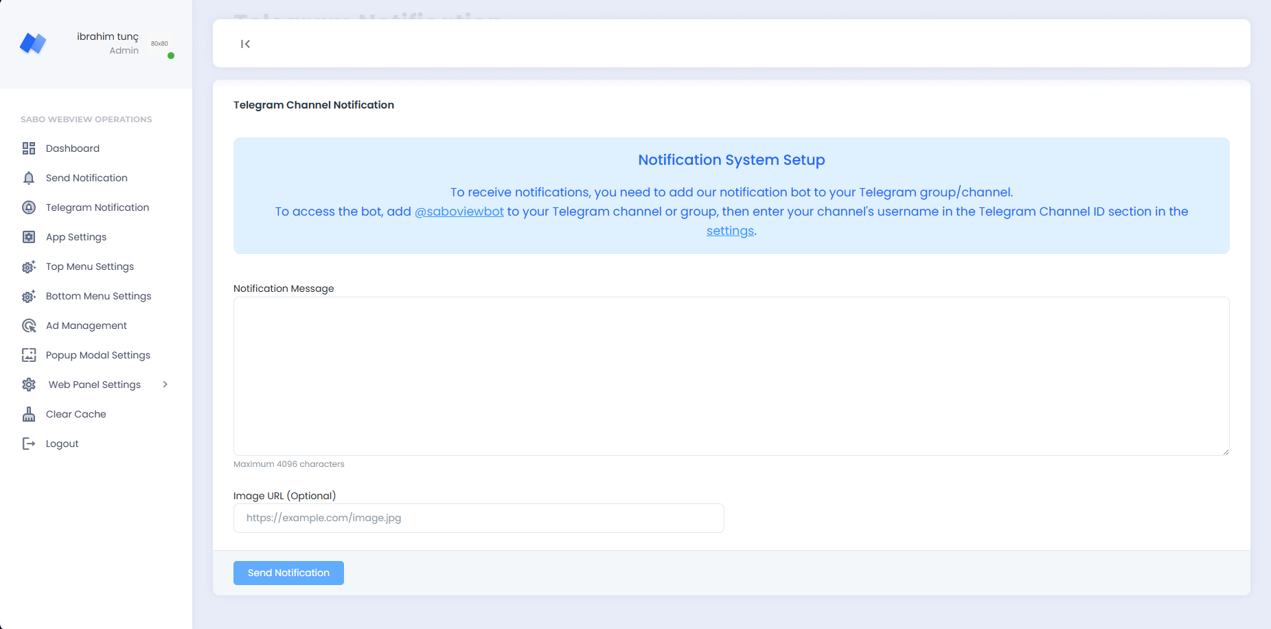 Telegram Notification Sending